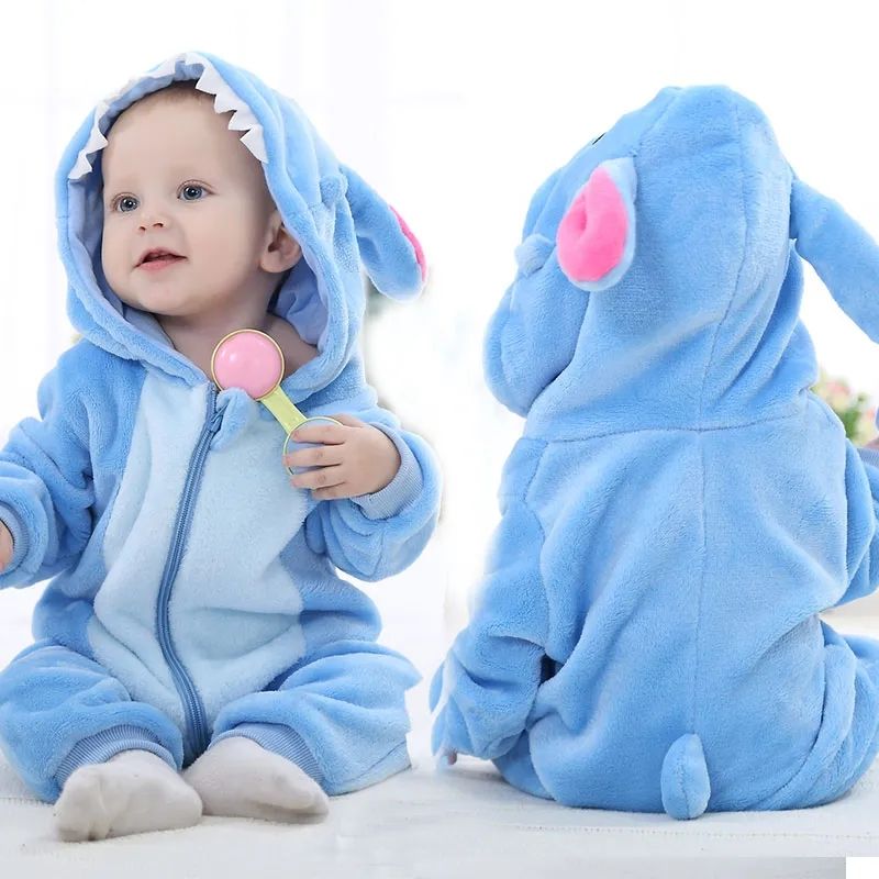 Macacão Pijama Bebê Luxo Stitch Lilo Inverno