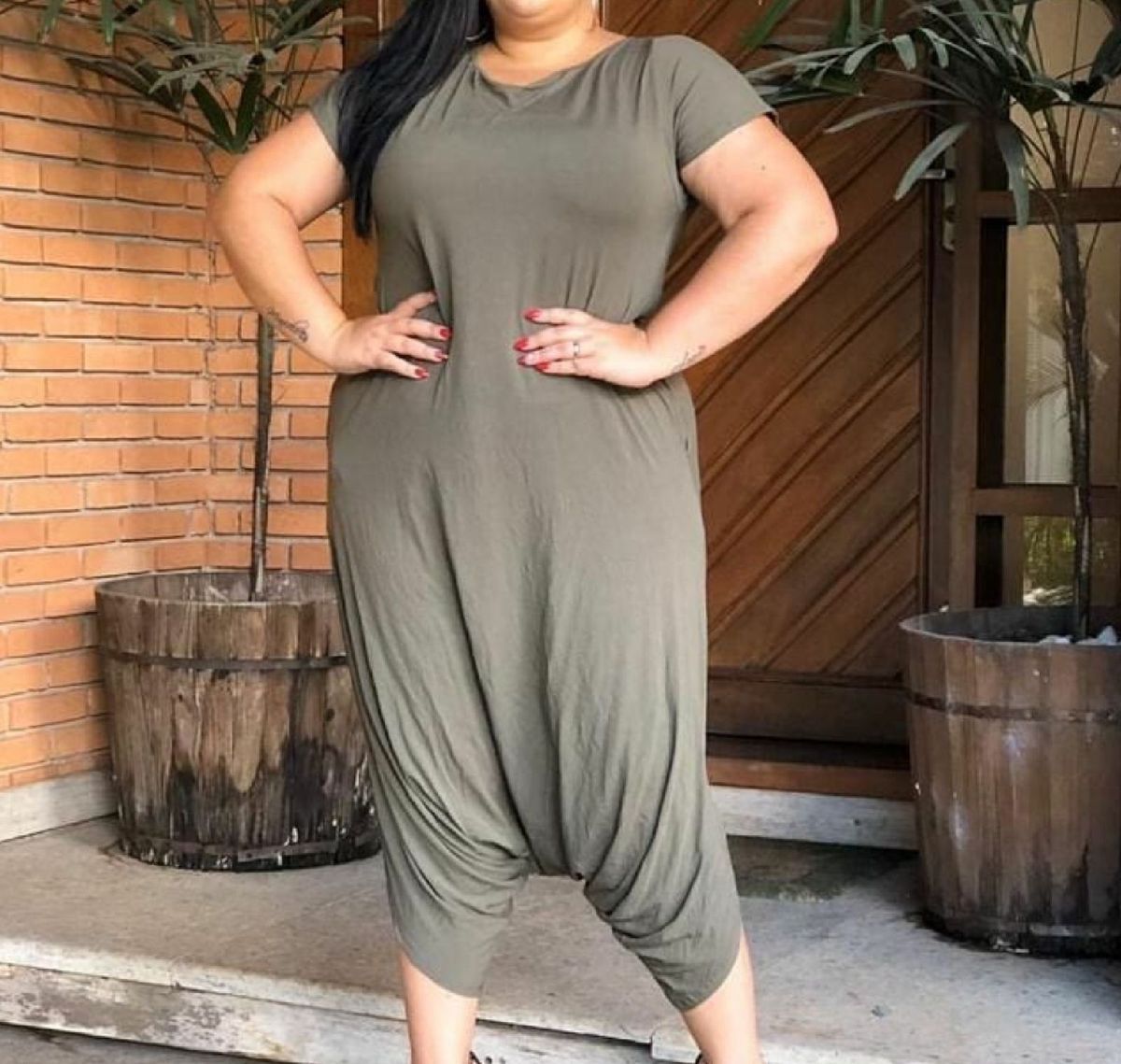 macacão saruel plus size