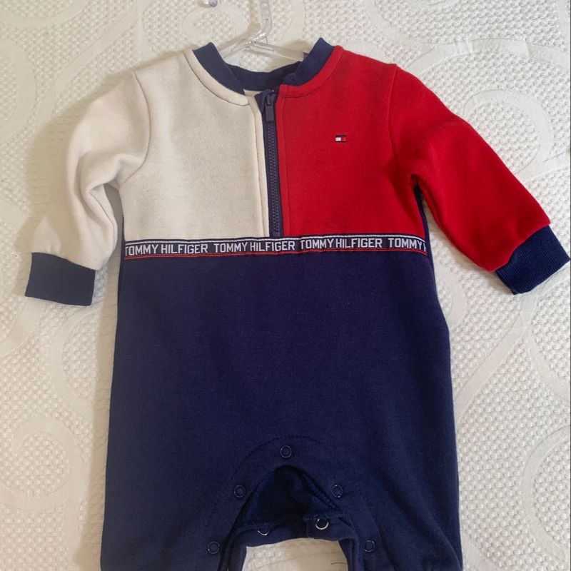 Macacão Tommy Hilfiger baby malha red