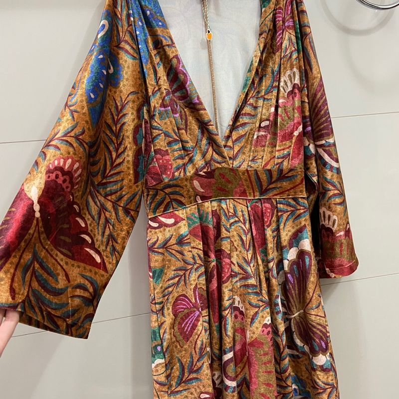 Macacão Veludo Farm Macacão Feminino Farm Nunca Usado 88274454