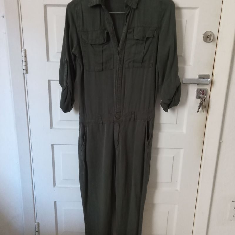 Macacão Verde Militar Macacão Feminino Renner Usado 57402669