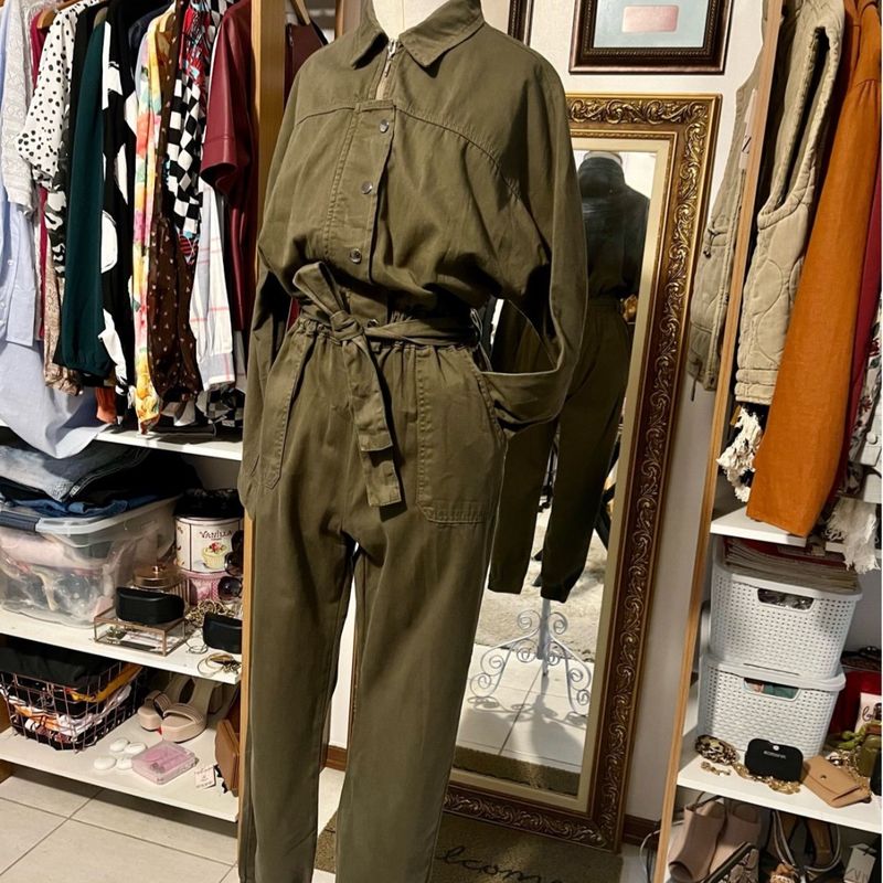 Macacão Verde Oliva Youcom Nunca Usado 104248629 enjoei