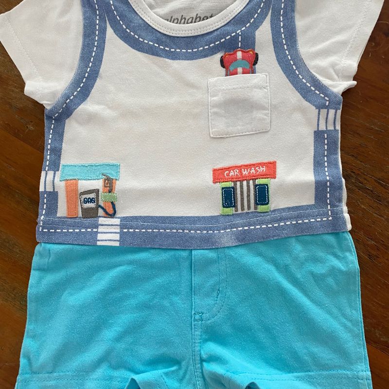 Roupas alfabeto hot sale para bebe