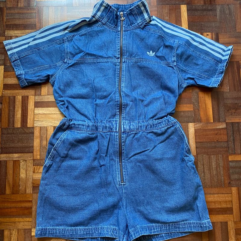 Macaquinho adidas Originals Jumpsuit Azul - Compre Agora