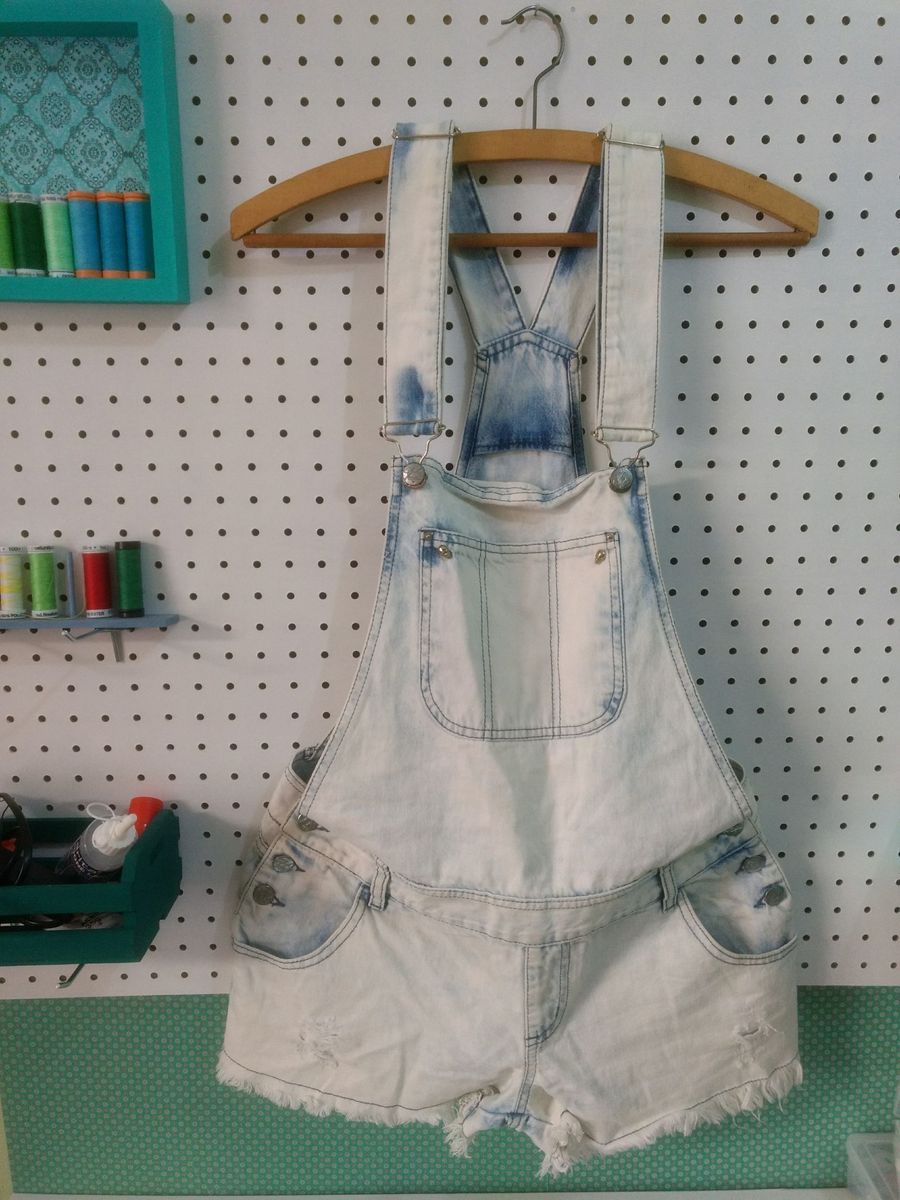macacão jeans customizado