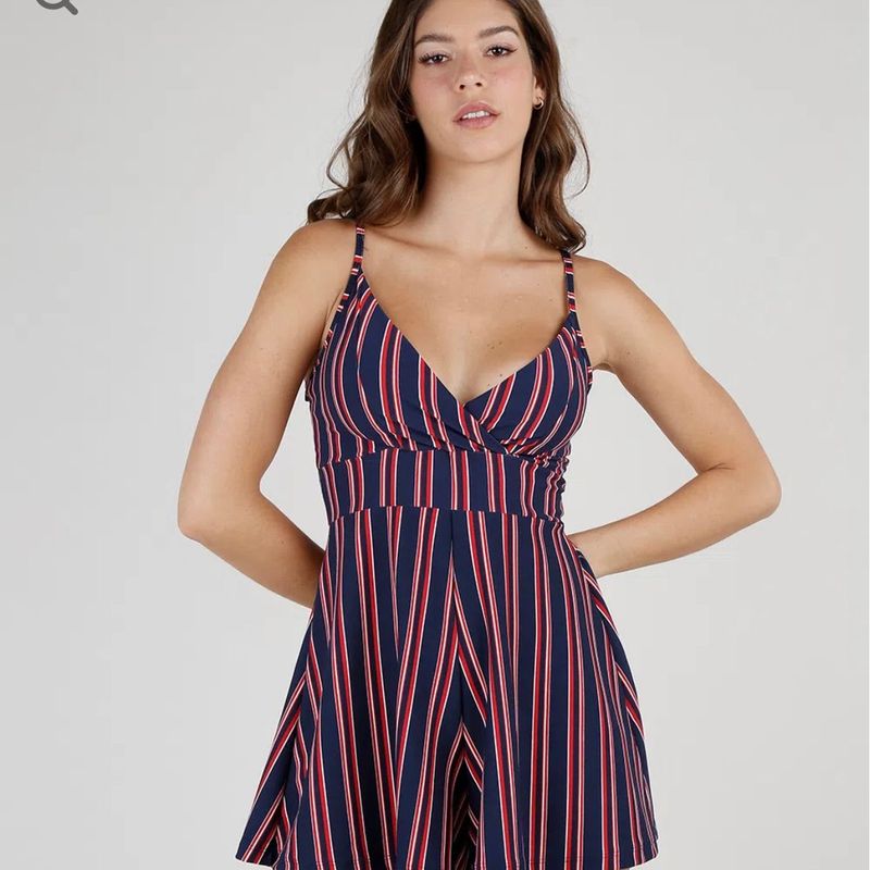 Macaquinho Transpassado Macacão Feminino Cea Usado 84097333 enjoei