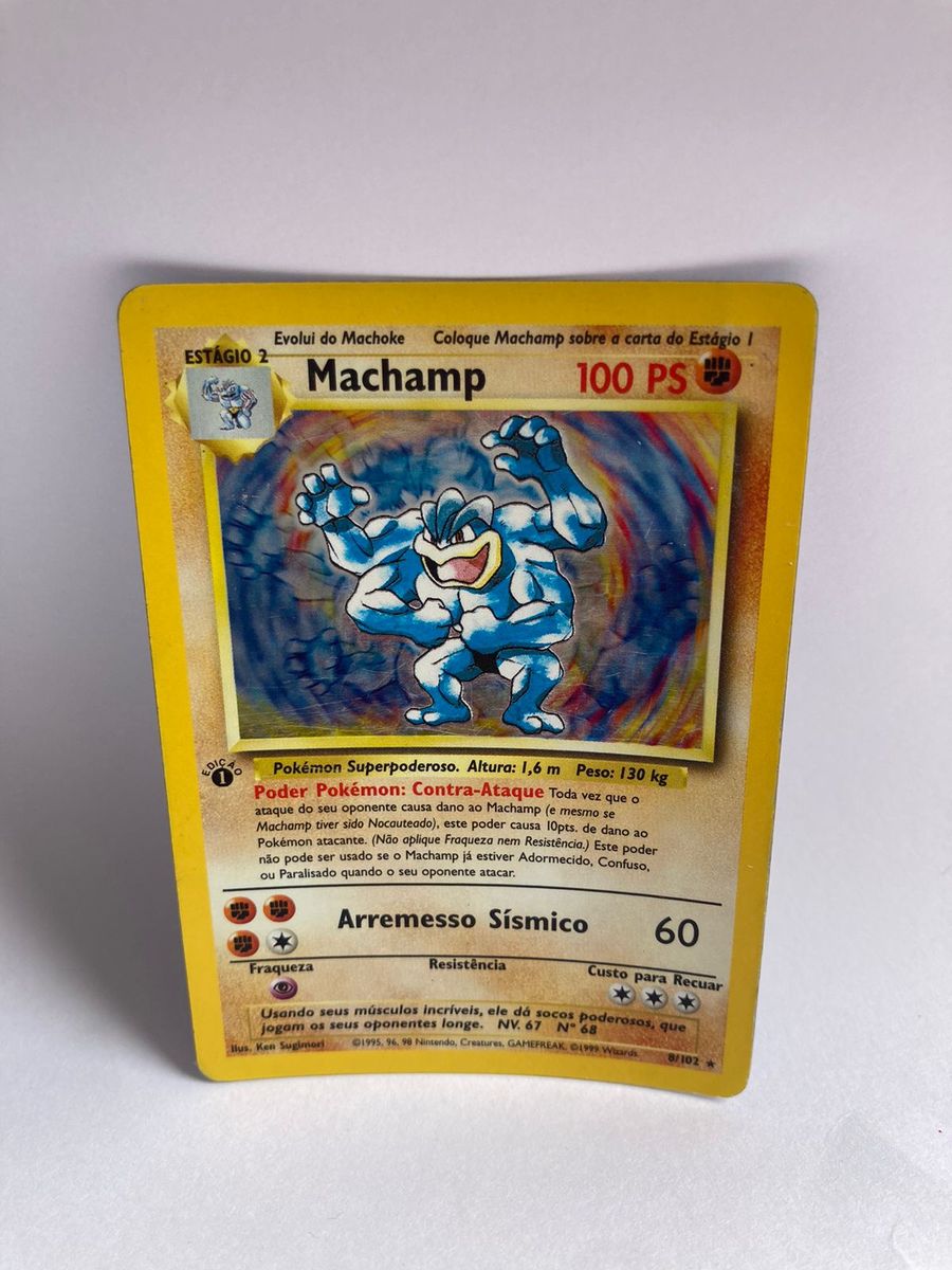 Machamp Portugues/br Foil 100 Ps 8/102 Rara Primeira Edicao | Jogo de ...
