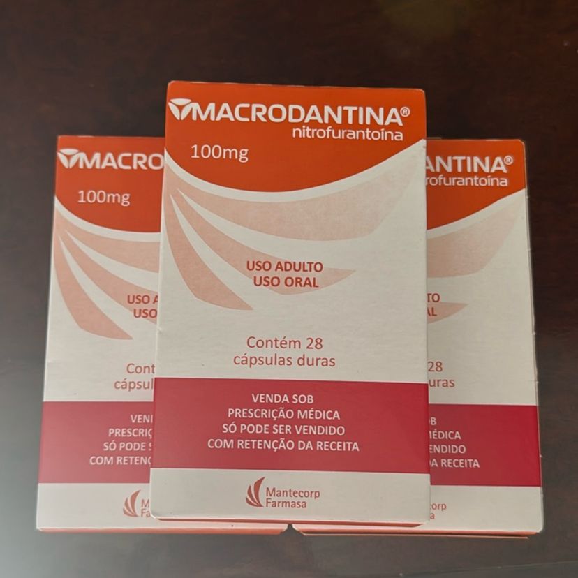 Macrodantina Nitrofurantoína 100mg com 28 Cps- 3 Caixas Lacradas ...