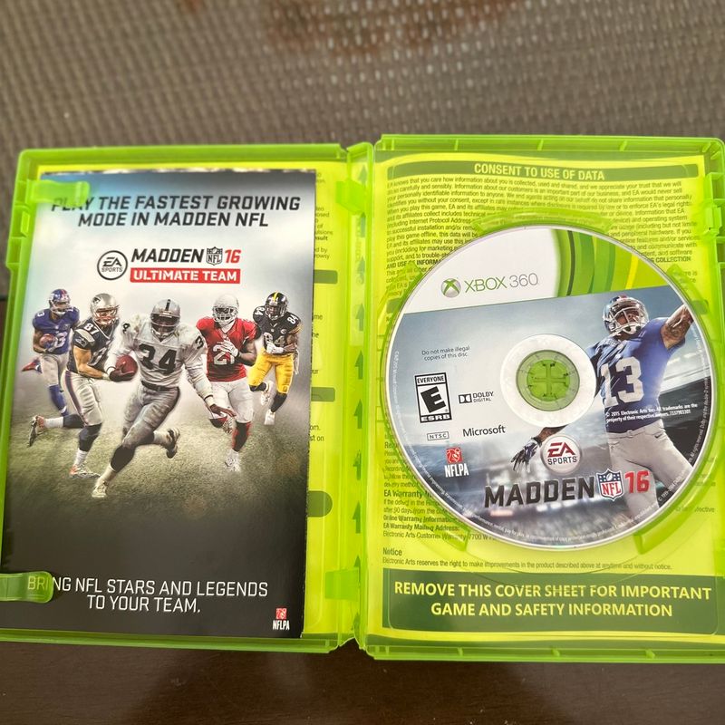 Madden NFL 16 Xbox 360