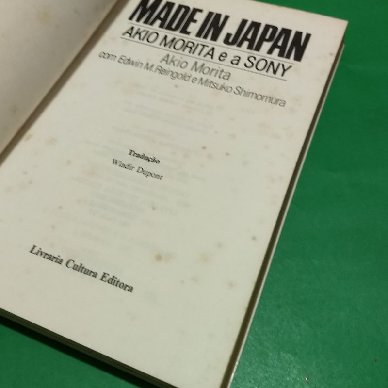 Made In Japan - Akio Morita e a Sony | Livro Usado 63462101 | enjoei