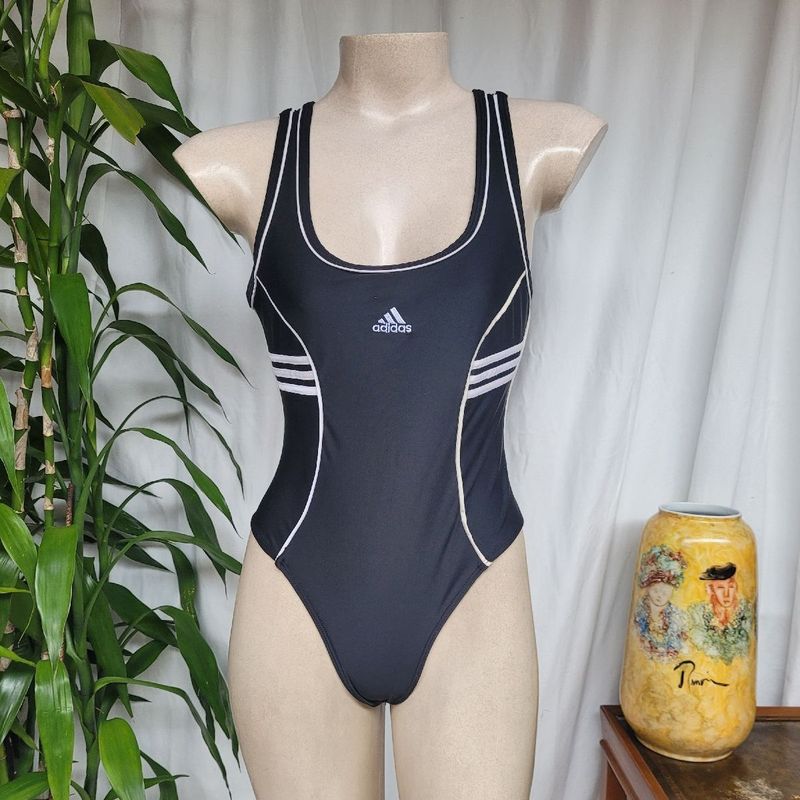 Maiô Adidas, Maiô Preto Adidas, Maiô Vintage Adidas, | Lingerie Feminina  Adidas Usado 90811892 | enjoei