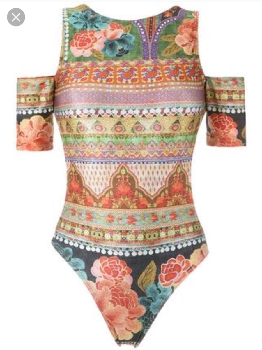 maio / body farm estampado - blusas farm