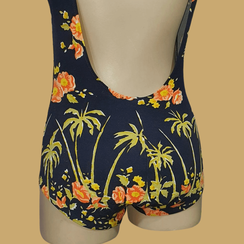 Maiô Estampado Floral Vintage Anos 60, Moda Praia Feminina Vintage Usado  95347172