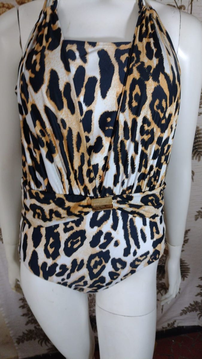 Maiô Onça Lindos Detalhes | Moda Praia Feminina Clasic Usado 80657697