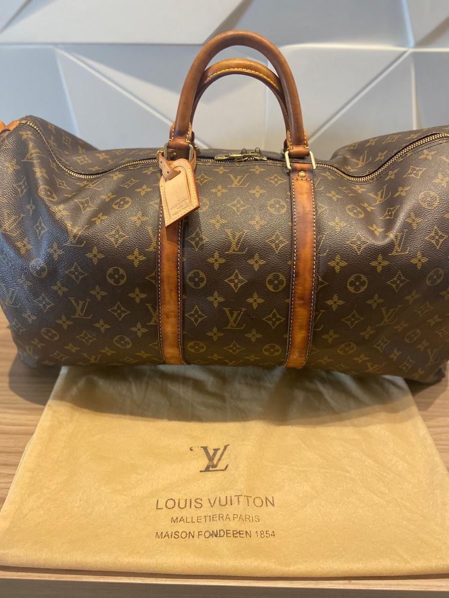 Keppall 60 Modelo Louis Vuitton Mala de Viagem Excepcional | Bolsa de mão  Feminina Louis Vuitton Usado 86094105 | enjoei