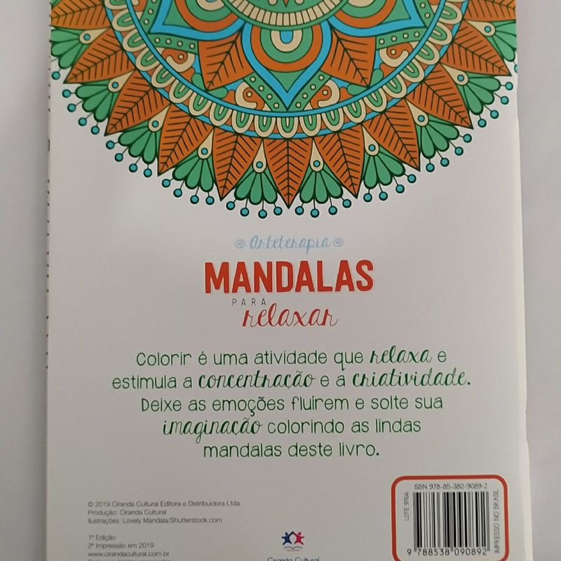 Livro Colorir - Mandalas para Relaxar - Dokassa Distribuidora