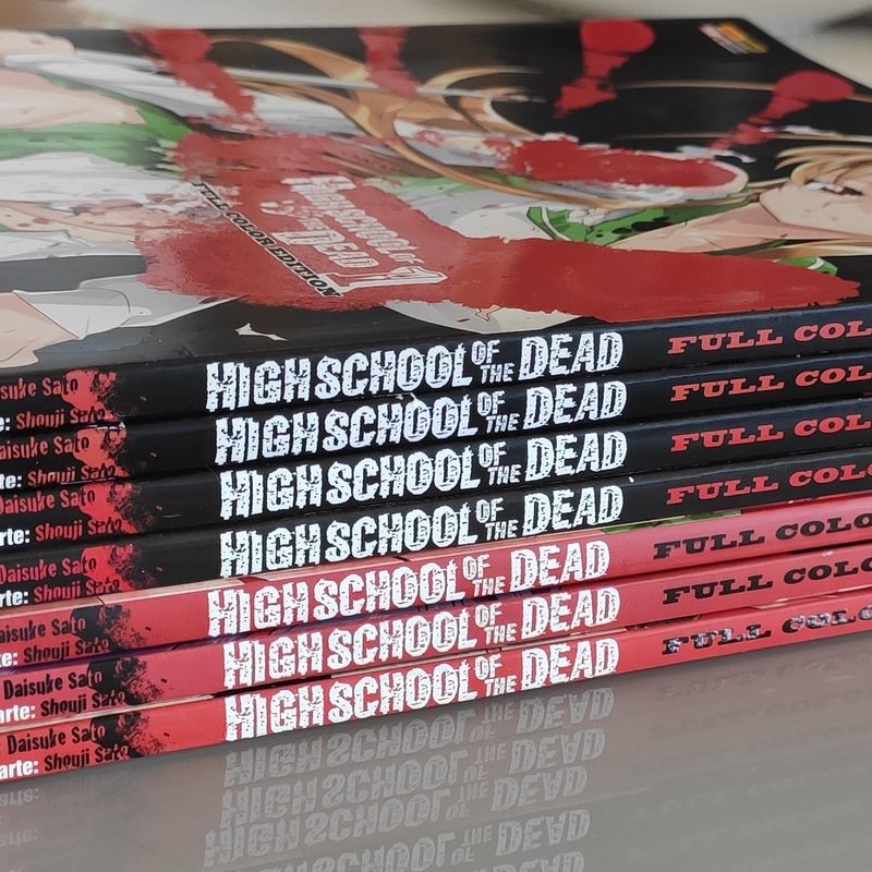 Highschool Of The Dead - Edição Colorida - Coleção Completa - Vol 1 ao 7 -  Mangá