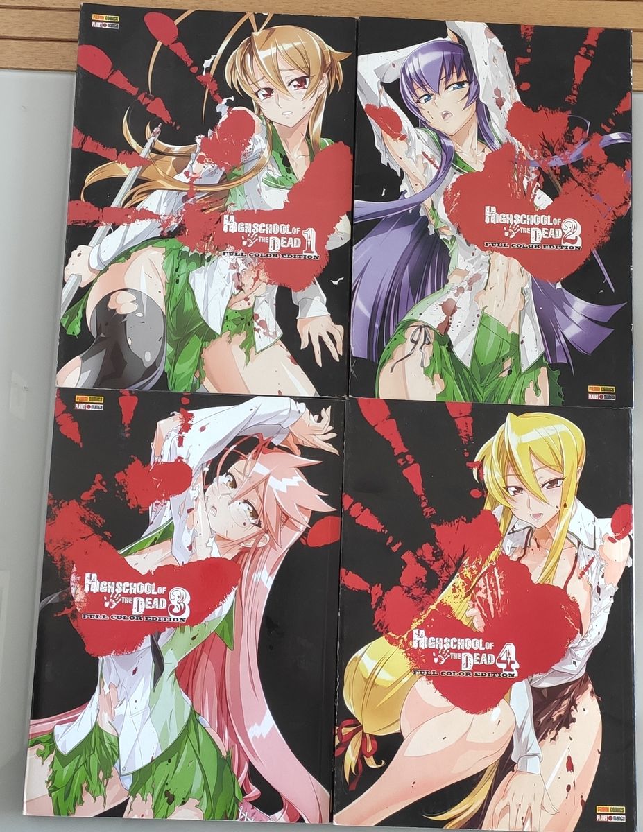 HIGHSCHOOL OF THE DEAD Manga 1 - 7 Complete Set Japanese Anime HOTD