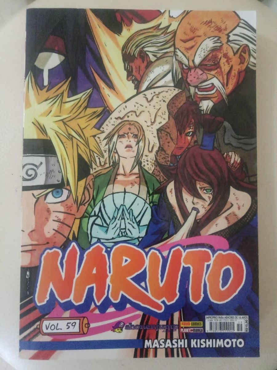 Mangá Naruto Vol. 59 | Livro Panini Usado 46606447 | enjoei