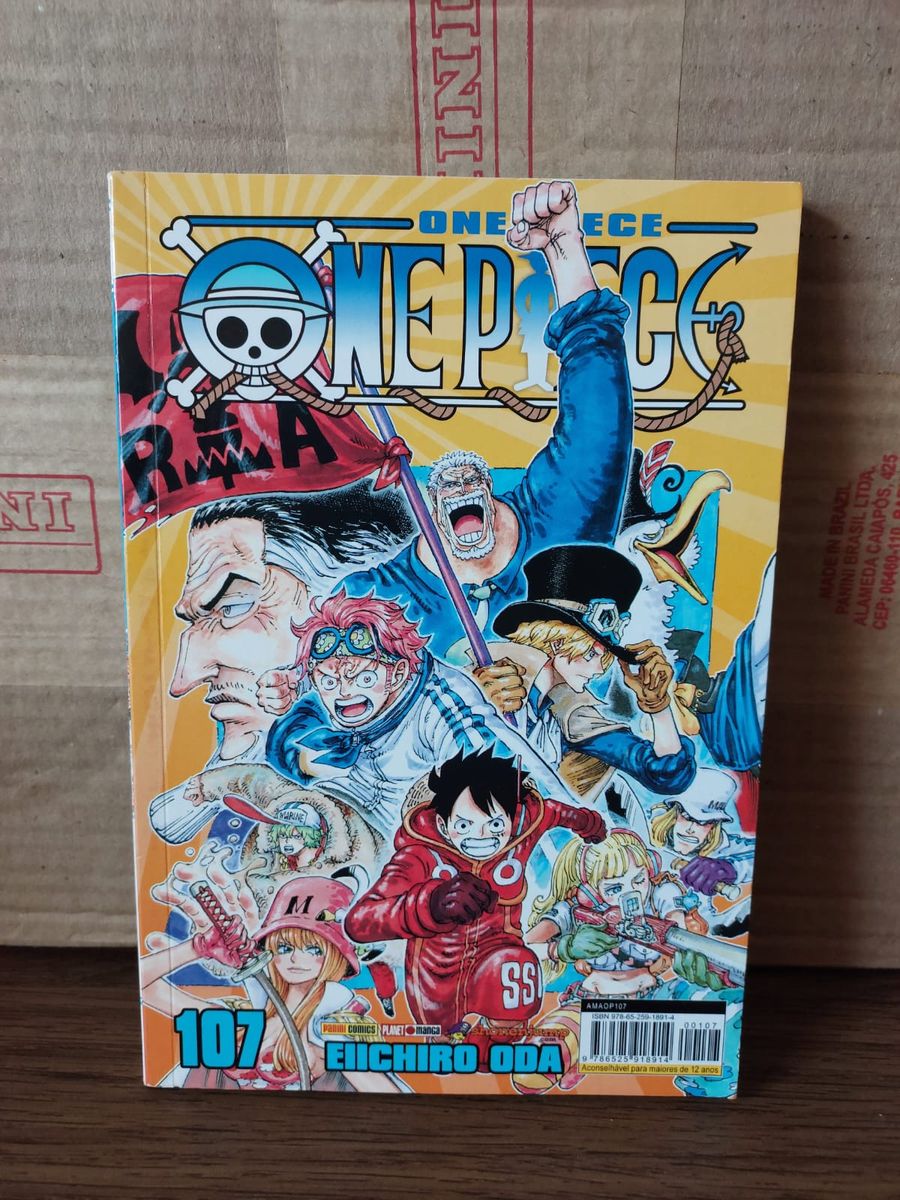 Mangá One Piece Volume 107 | Livro One Piece Usado 131513249 | enjoei