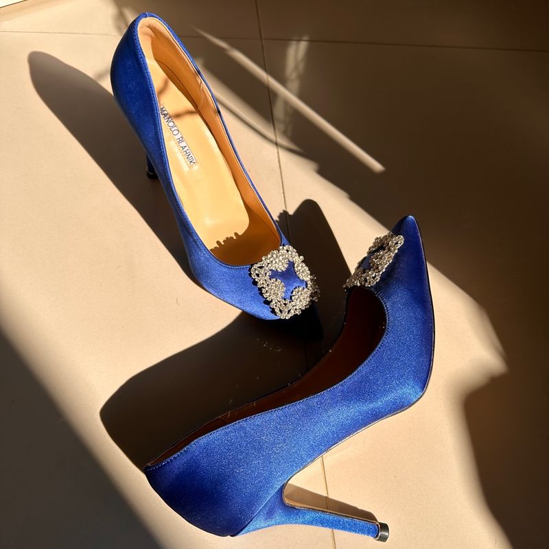 Carrie Bradshaw Manolo Blahnik Replica Shoes Manolo Blahnik Azul