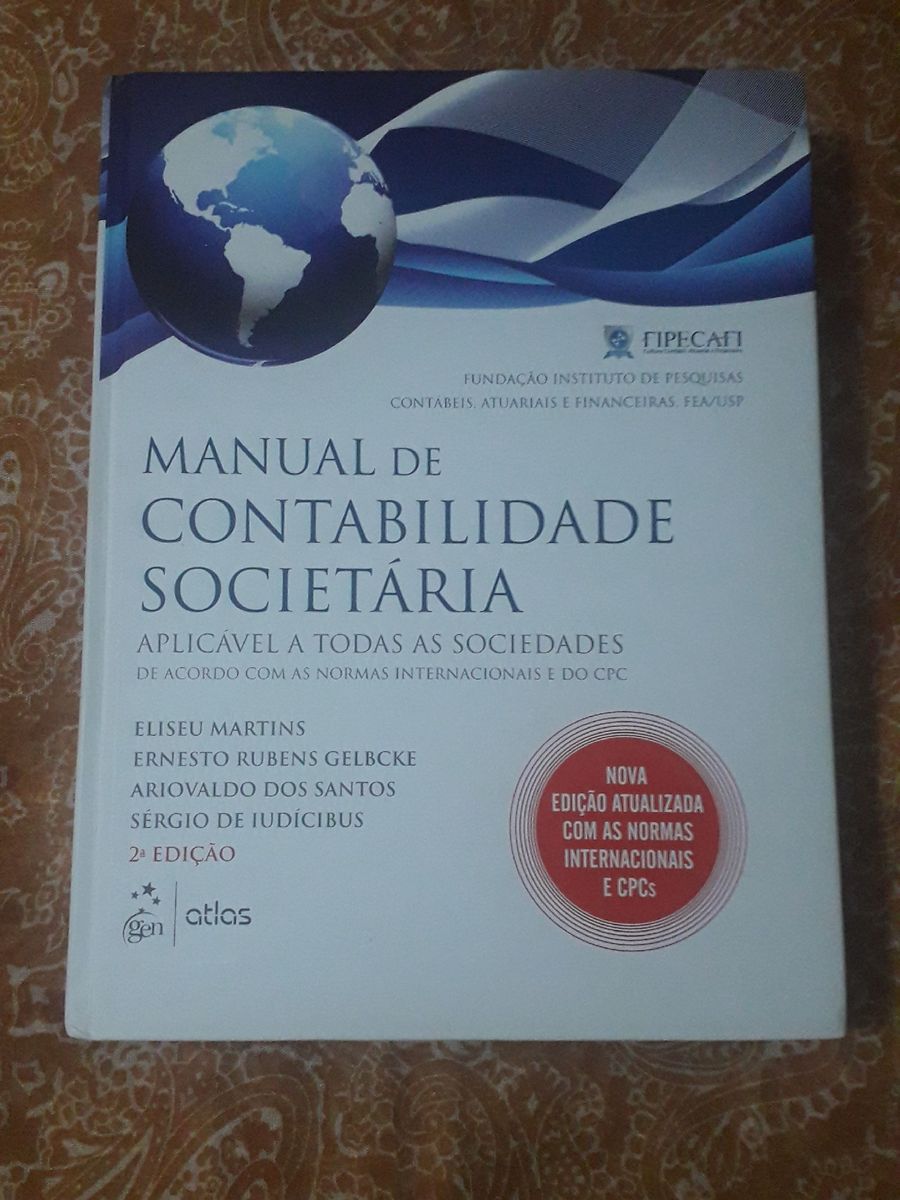 Manual da Contabilidade Societária | Livro Atlas Nunca Usado 47201384