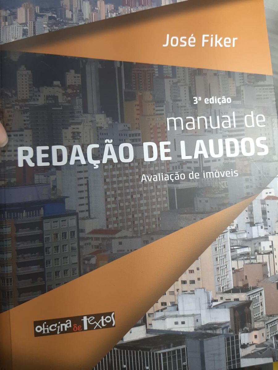 Manual De Redação De Laudos: Avaliação De Imóveis -josé Fiker (autor ...