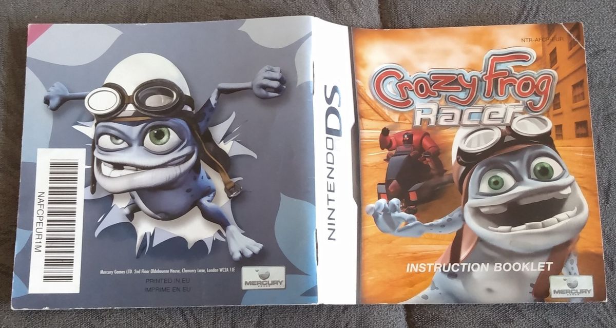 Manual Original do Jogo Crazy Frog Racer | Acessório p/ Videogame ...
