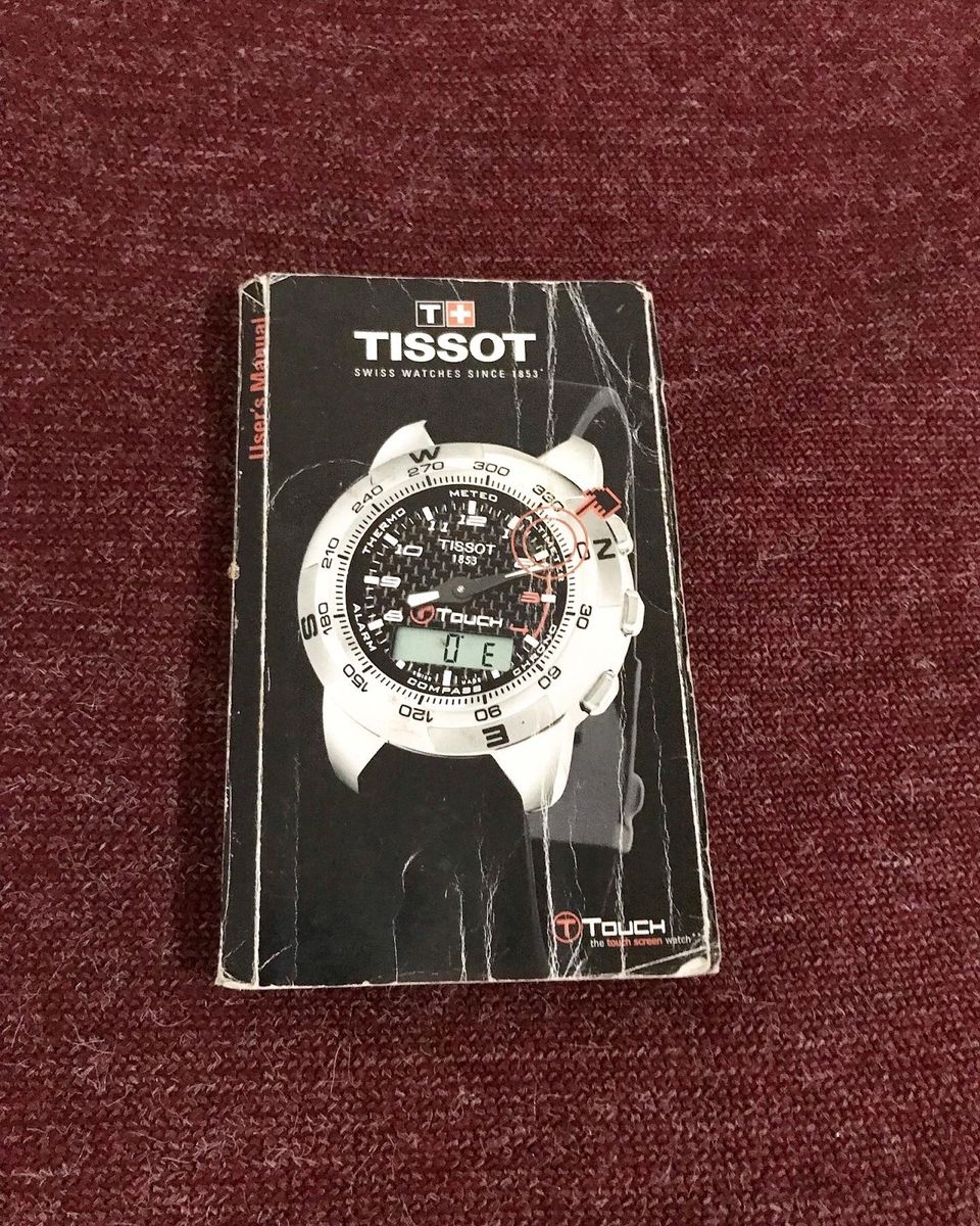 Manual Rel gio Tissot T Touch Rel gio Masculino Tissot Usado