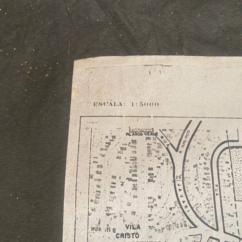 Mapa Antigo de Porto Alegre Original de 1987 | Nunca Usado