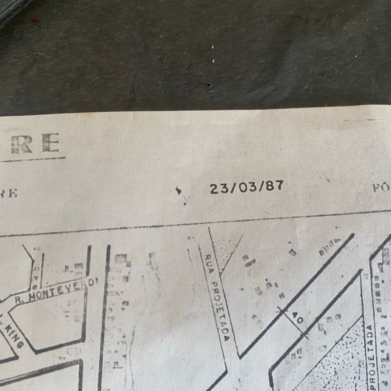 Mapa Antigo de Porto Alegre Original de 1987 | Nunca Usado