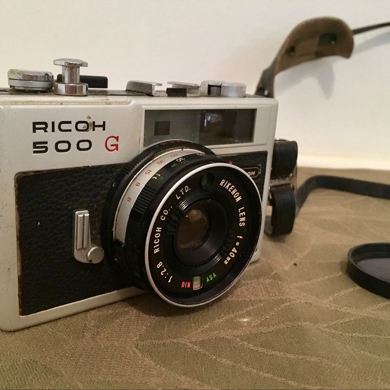 Máquina Câmera Ricoh 500 G Antiga | Máquina Fotográfica Analógica