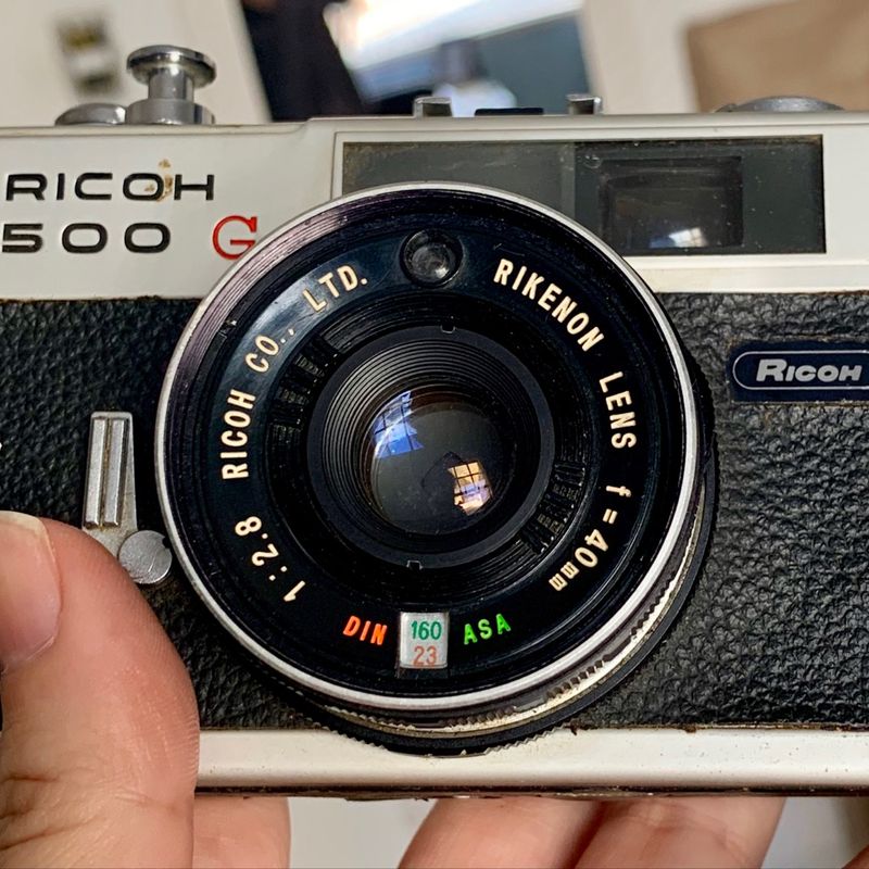 Máquina Câmera Ricoh 500 G Antiga | Máquina Fotográfica Analógica