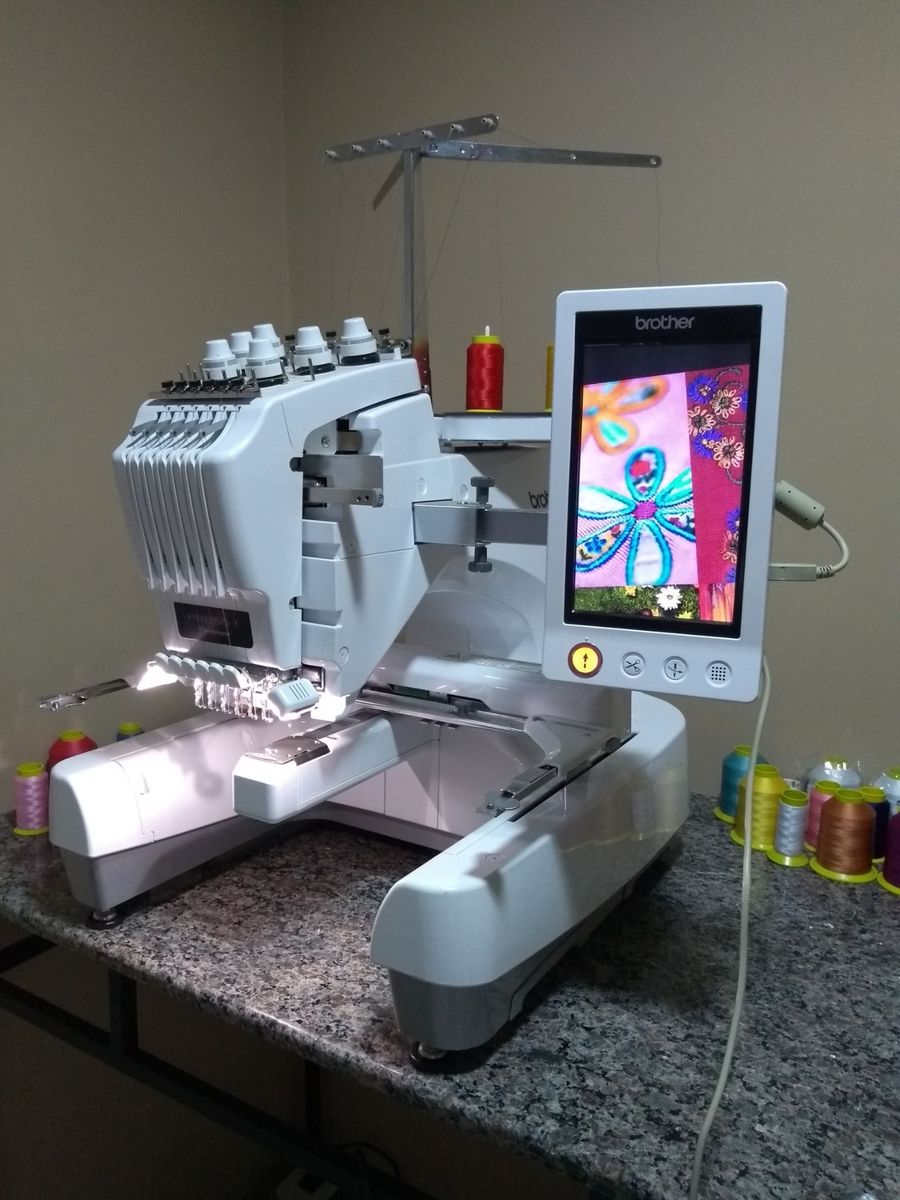 Máquina de Bordar Brother Pr 650 Perfeita Apenas 162 Horas de Uso