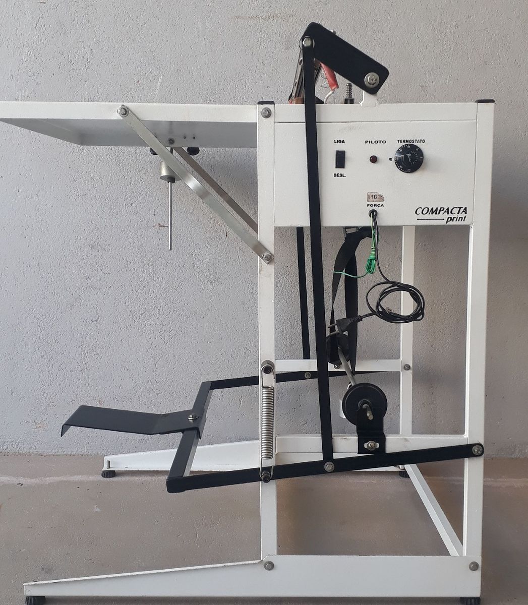 Máquina de Sacola Bag Pedal Compacta Print Móvel p/ Casa Maquina