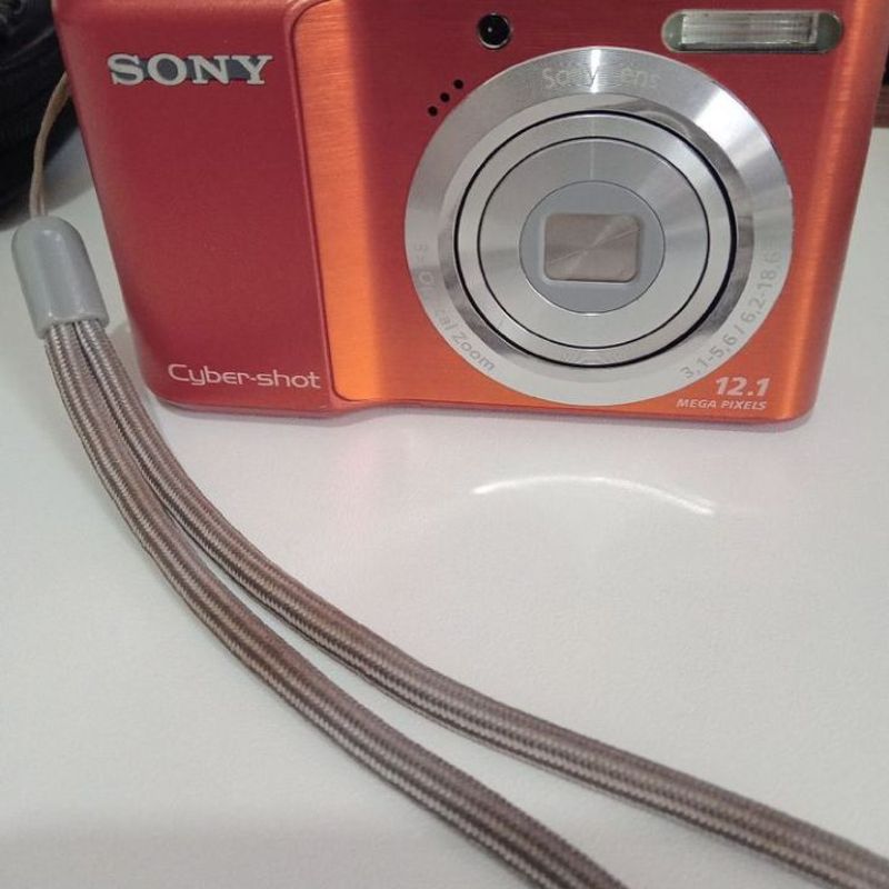 Máquina Fotográfica Sony Cybershot Laranja | Sony Usado 95523447