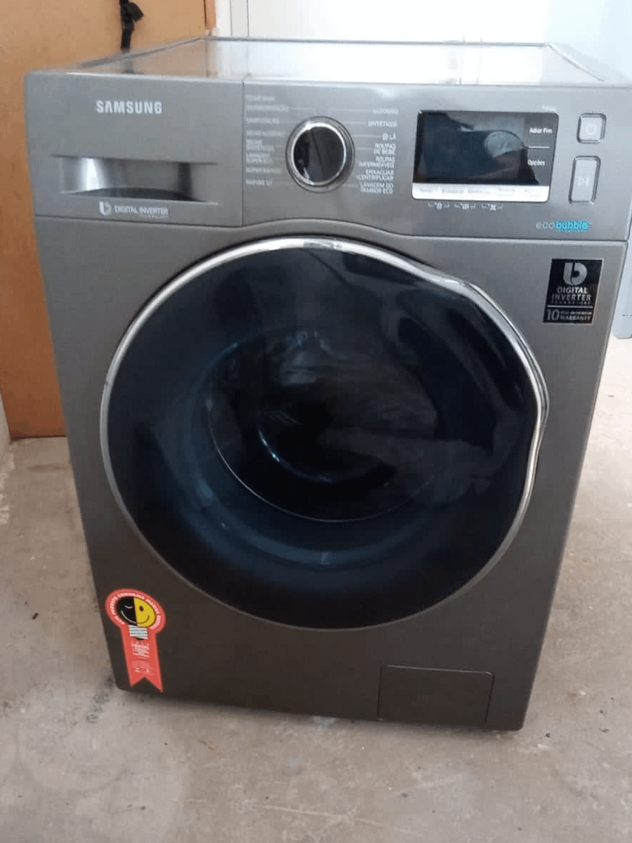 Maquina Lava e Seca Samsung 11kg Inox Modelo Wd11j6410ax ...