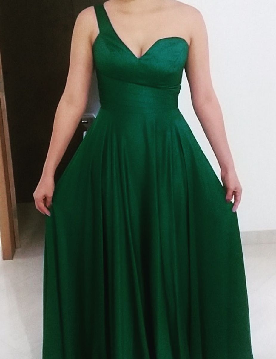 vestido verde esmeralda para madrinha de casamento