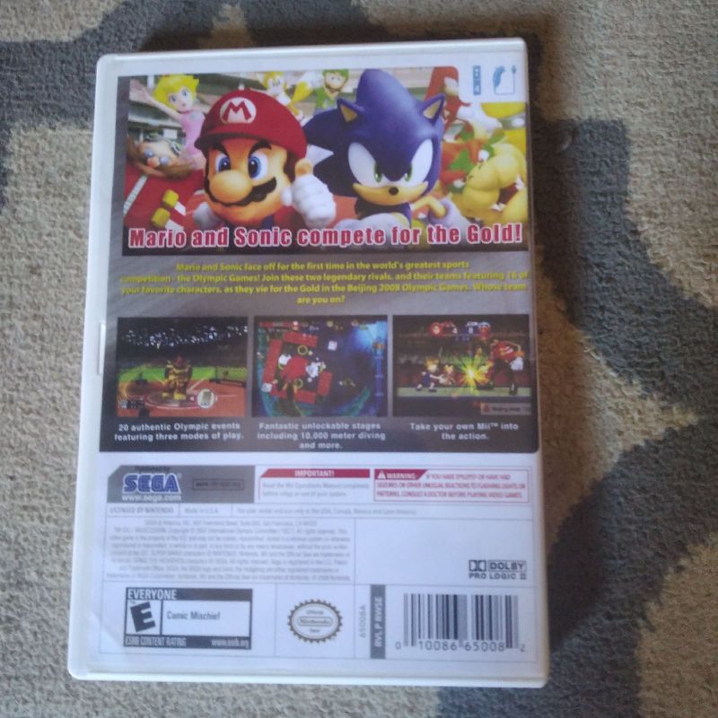 Usado: Jogo Mario & Sonic Olympic Games Beijing 2008 - Wii em