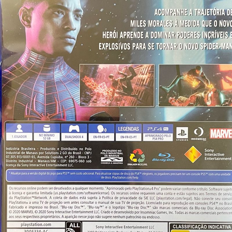 Jogo Marvel's Spider-Man: Miles Morales PS4 Insomniac em Promoção