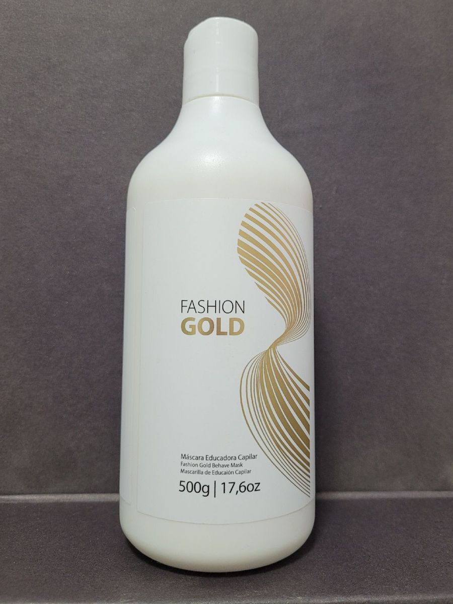 Máscara Educadora Capilar Fashion Gold Produto p/ Cabelos Feminino