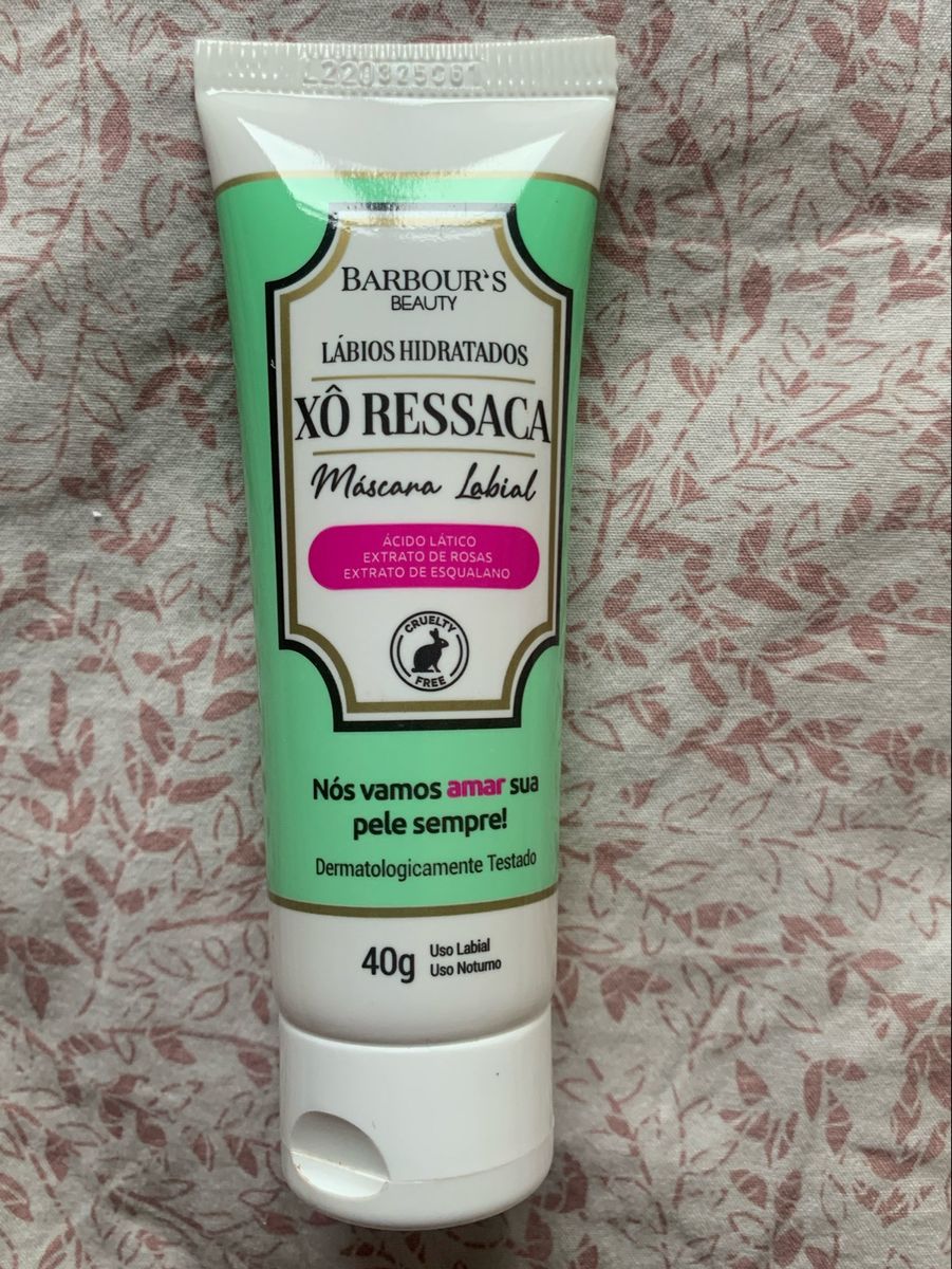 Máscara Labial Hidratante Cosmético Feminino Barbour's Beauty Usado