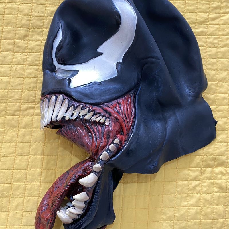 Cosplay Venom Adulto Bodysuit Elastano com Máscara em Látex - TS