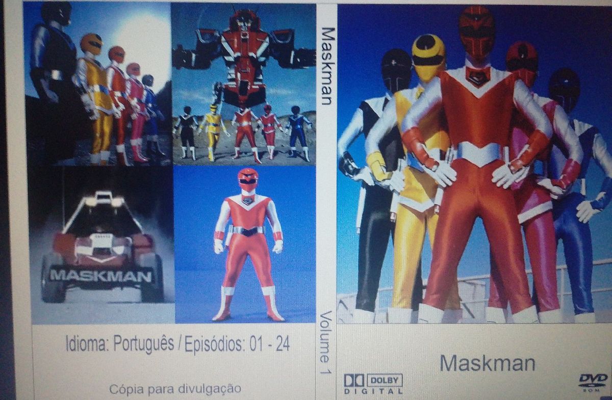Maskman Série Completa Tokusatsu 3 Dvds Rom | Item de Música Nunca ...