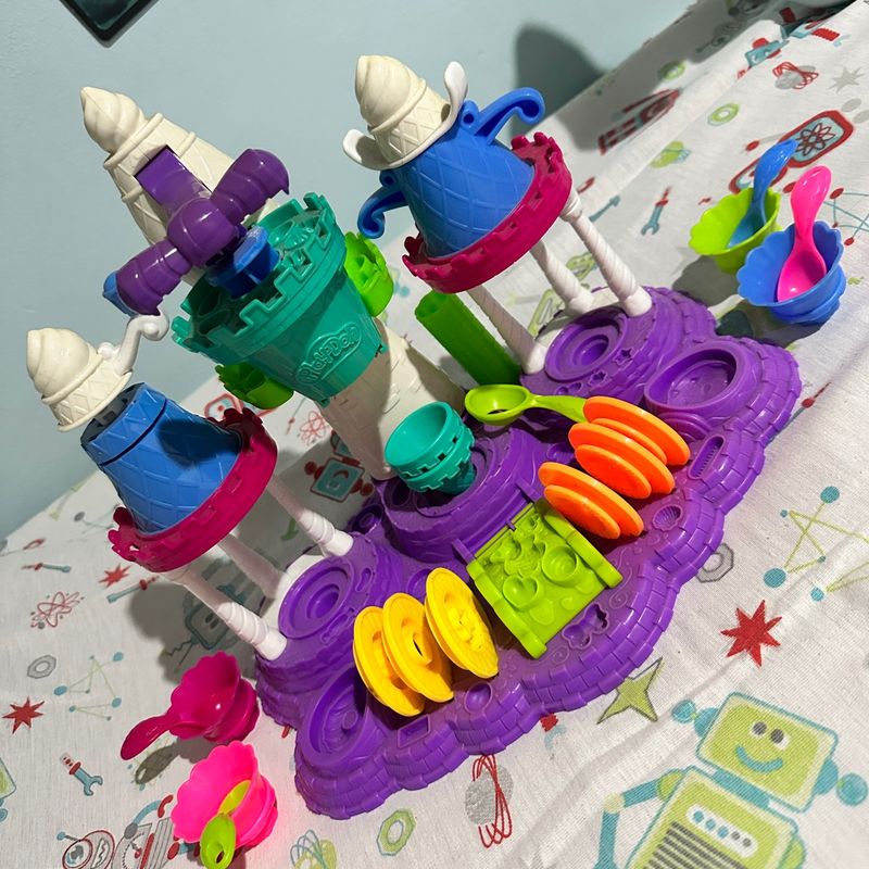 Massinha Fábrica de Sorvete Play Doh Play Doh Usado 109428582