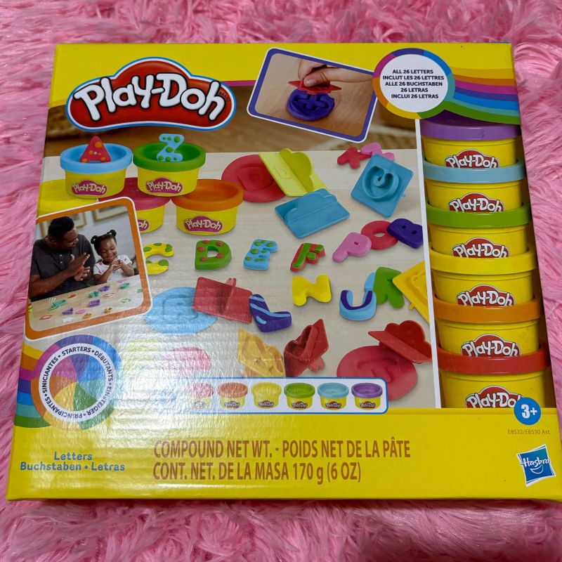 Massinha Play-Doh Kit de Letras 6 Potes de Massinha