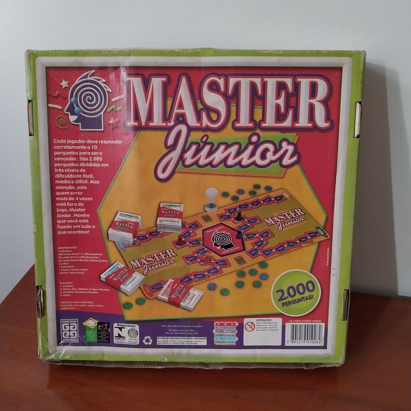 Grow Jogo De Tabuleiro Perguntas E Respostas Master Junior