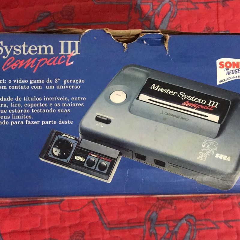 Console Master system 3 sonic funcionando perfeitamente