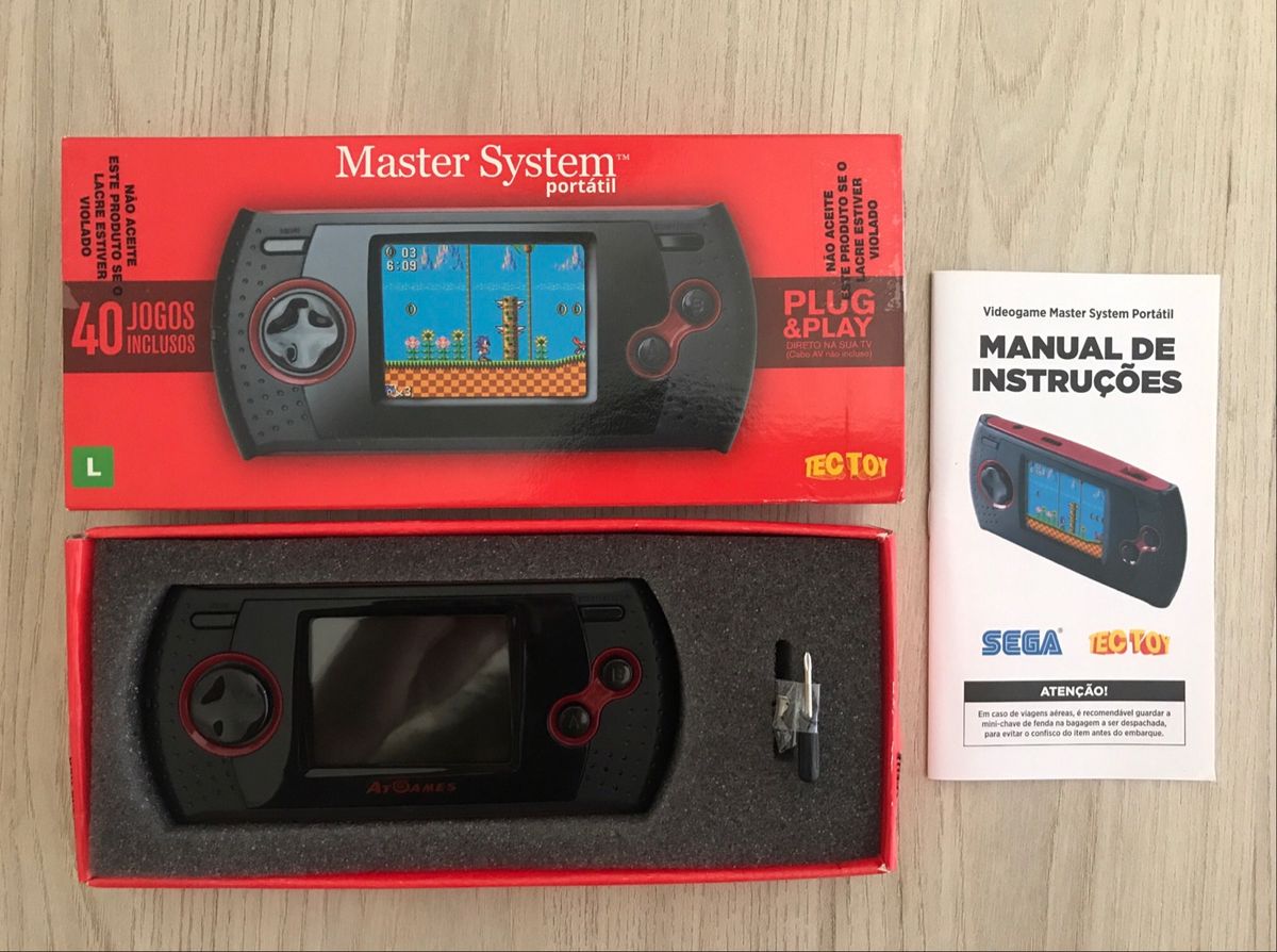 Master System Portátil Tectoy Console de Videogame Tectoy Usado