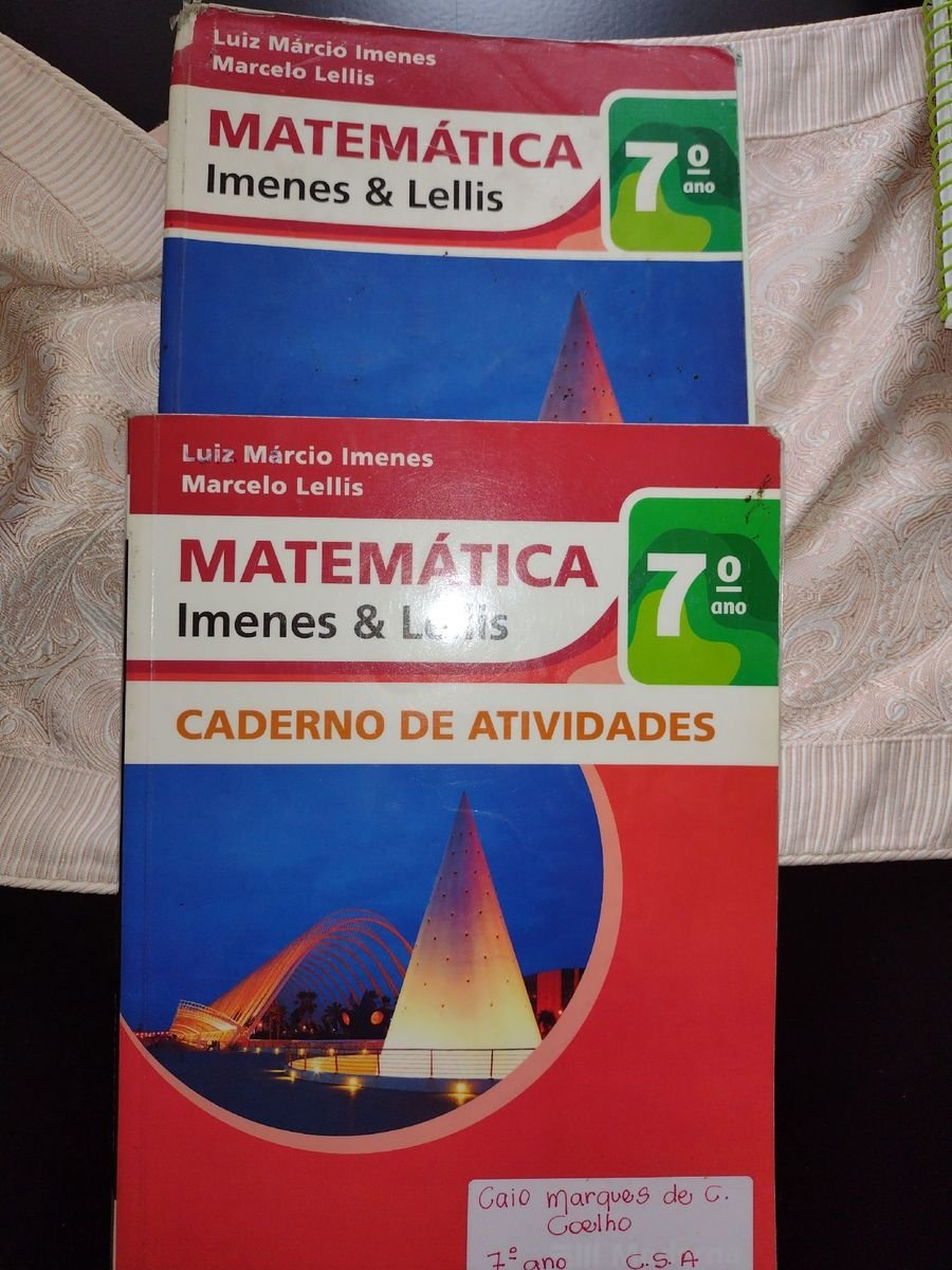 Matemática 7 Ano Imenes e Lellis Caderno de Atividades e Livro | Item